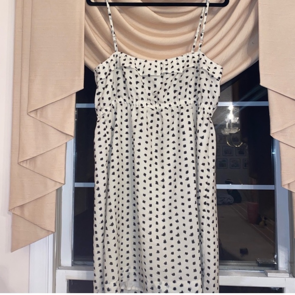 J Crew Ruffle Trim Dress with Spaghetti Straps, sz Large - Picture 2 of 8